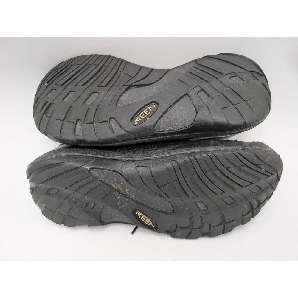 Keen Oxford Shoes Mens 9.5 Black Leather Lace Up  Work Gorpcore Rugged Utility